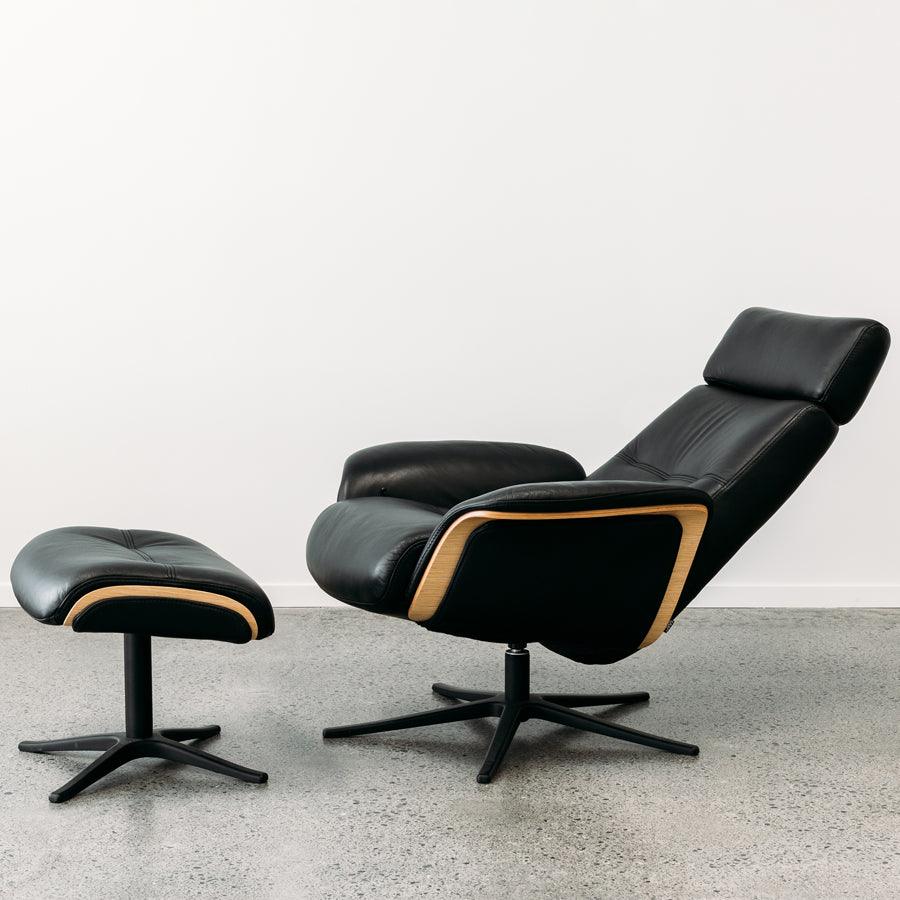 IMG Space Chair & Ottoman - Tuxedo