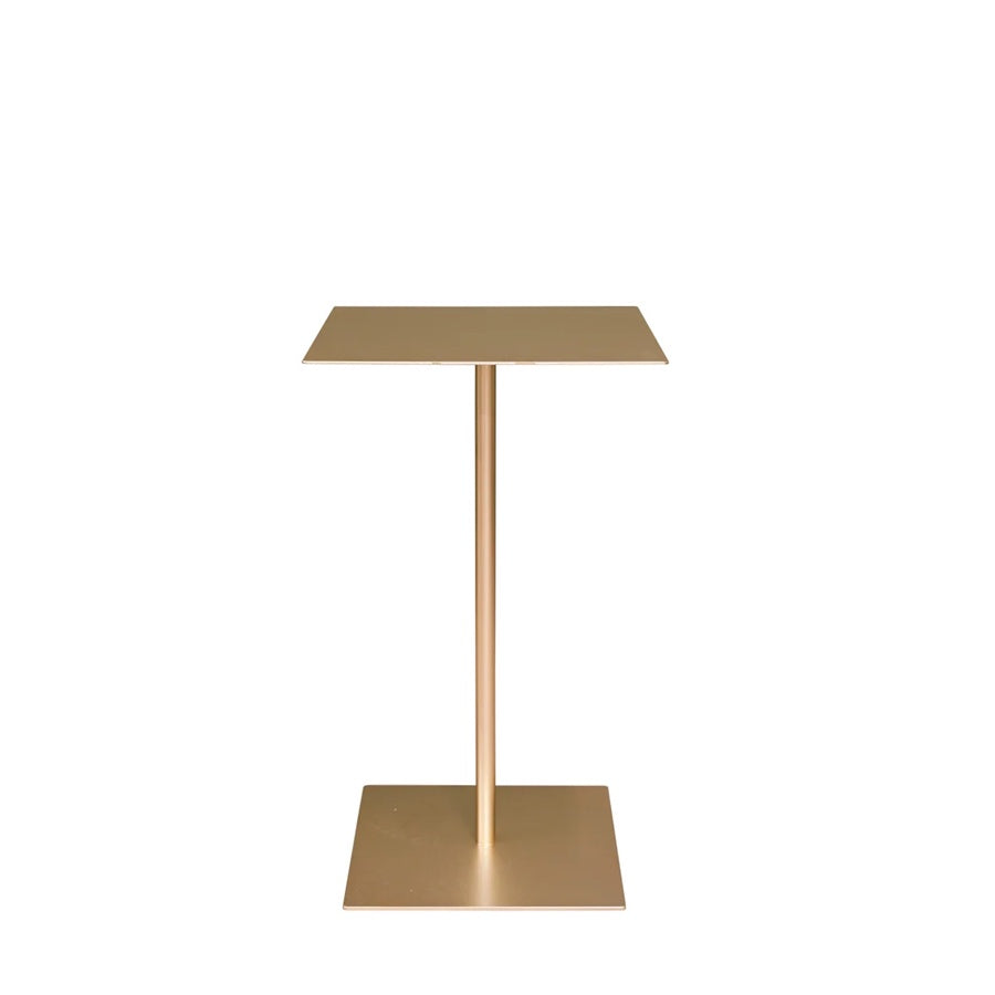 Regent square side table in gold