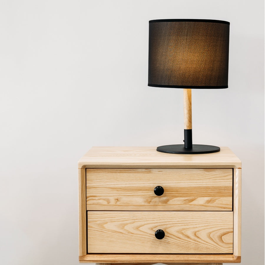 Rolly table lamp in black