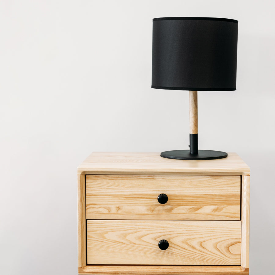Rolly table lamp in black