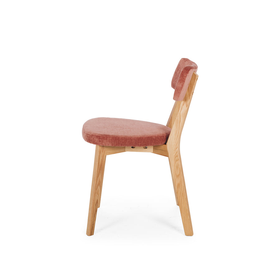 Nils dining chair in rose