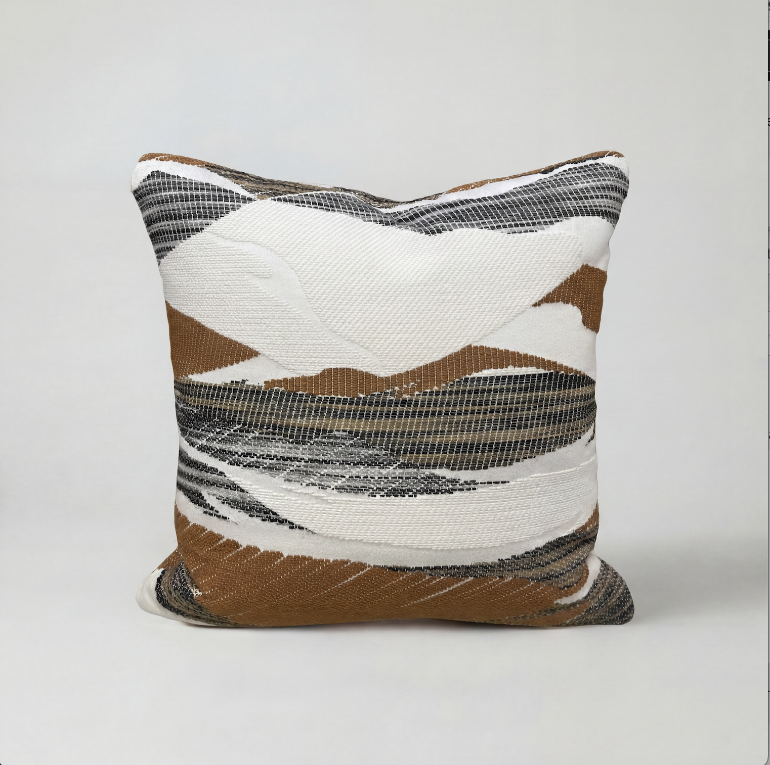 Blue &amp; brown ridge cushions