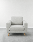Fiord armchair in salt & pepper