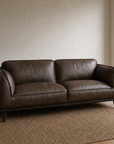 Laurel 2.5 seat sofa | Chocolate leather