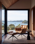DALLAS | swivel armchair - tan leather