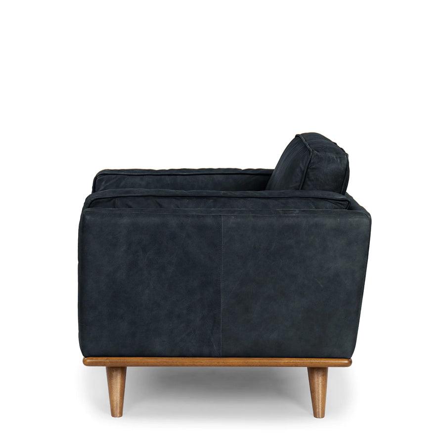 Carezza Astoria Armchair - Black Leather