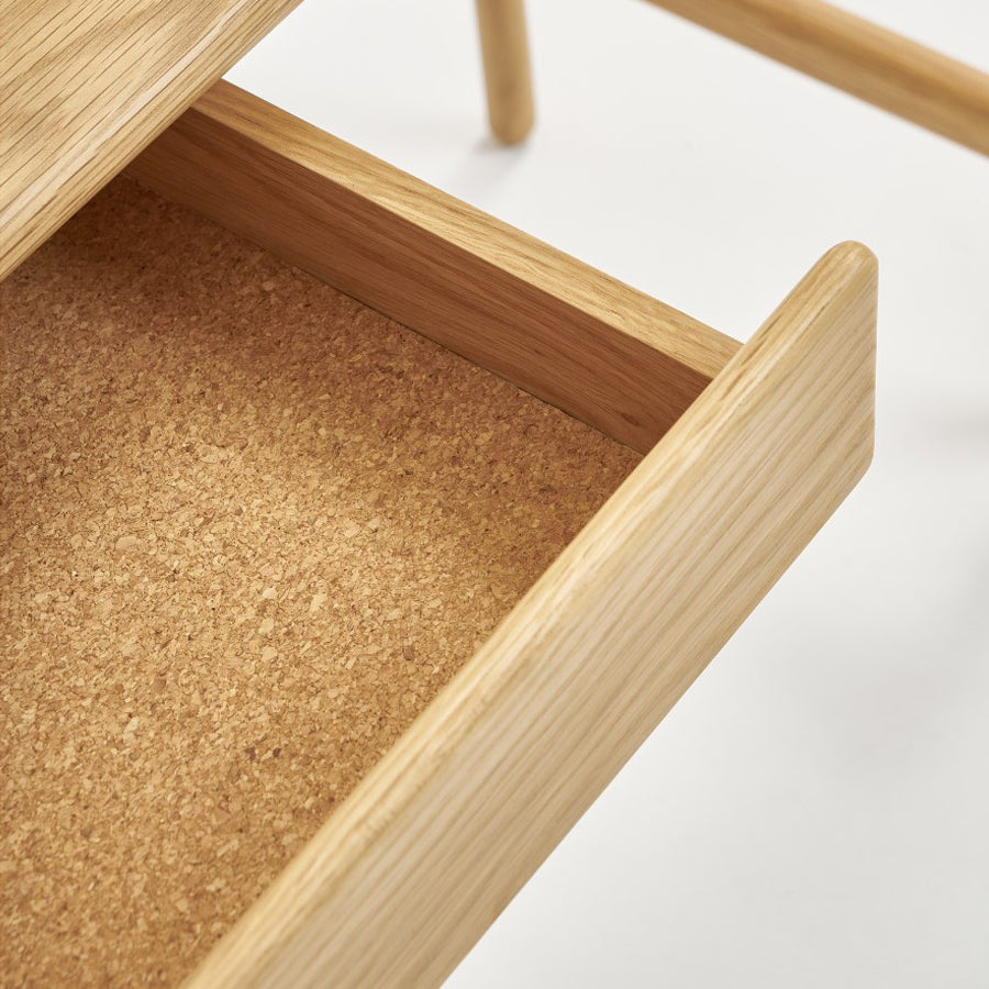 Sketch author desk in blond oak