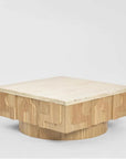 Solara travertine coffee table 