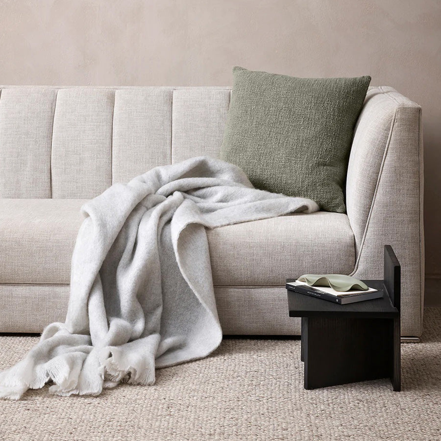 Sorrento throw in silver
