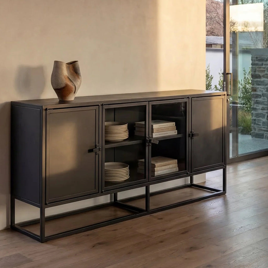 St Arnaud metal sideboard low