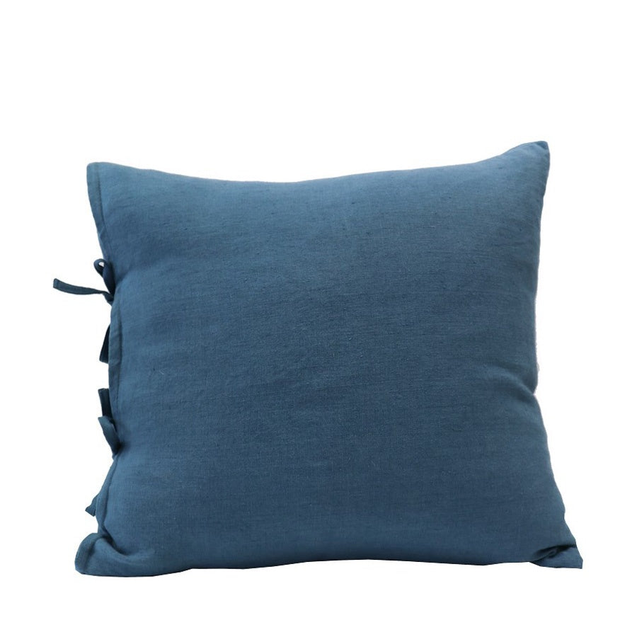 Tully tie cushion in bluestone