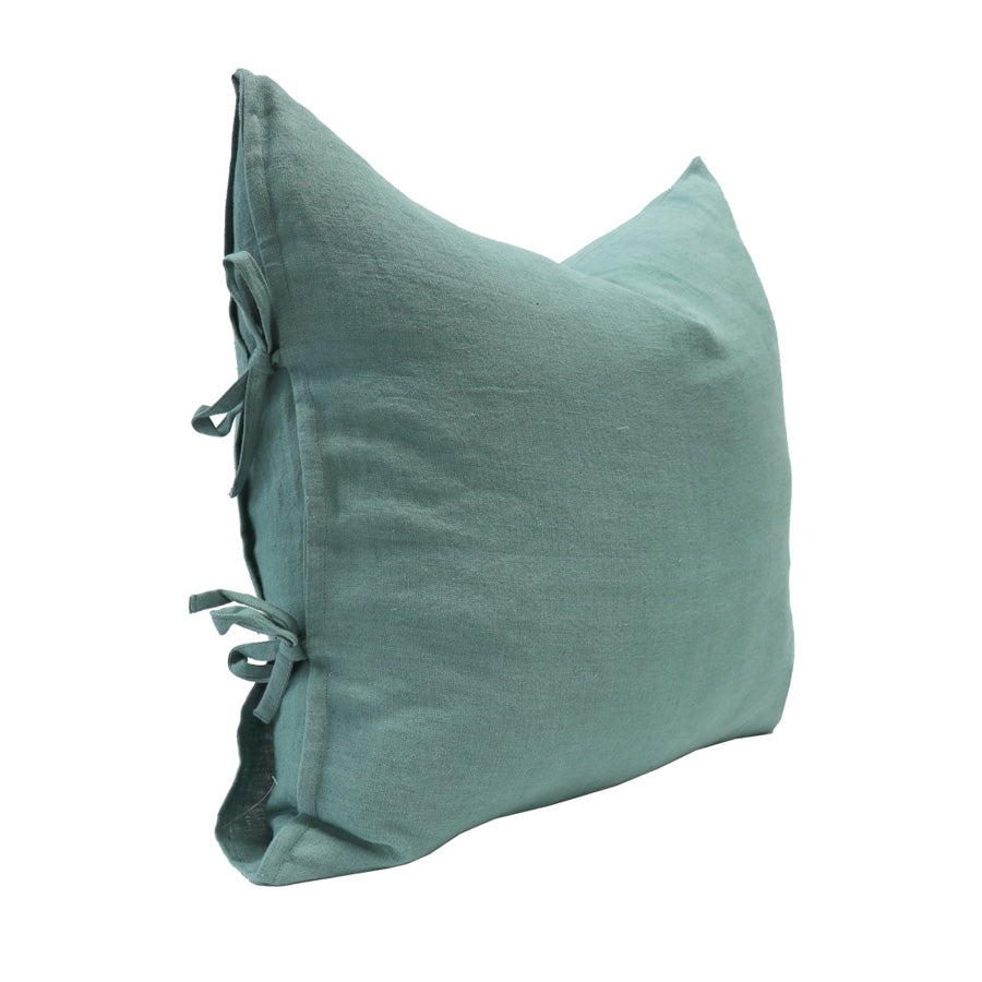 Tully tie cushion in sea mist