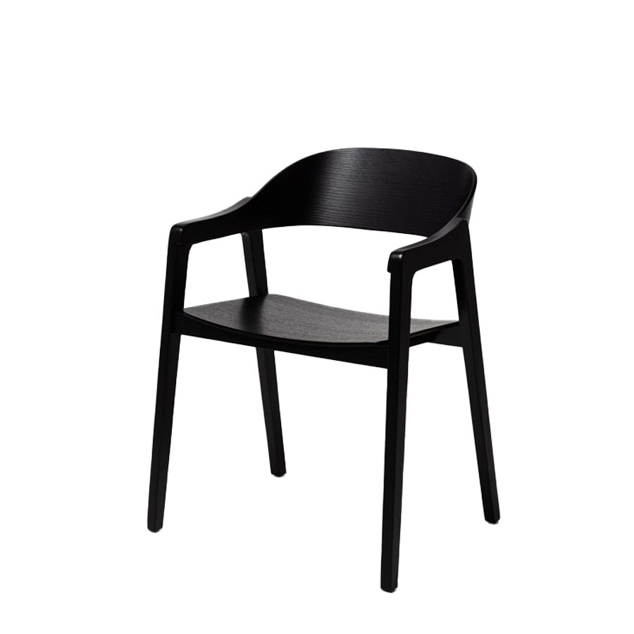 William dining chair in black