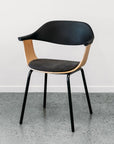 Moss dining chair in charcoal 