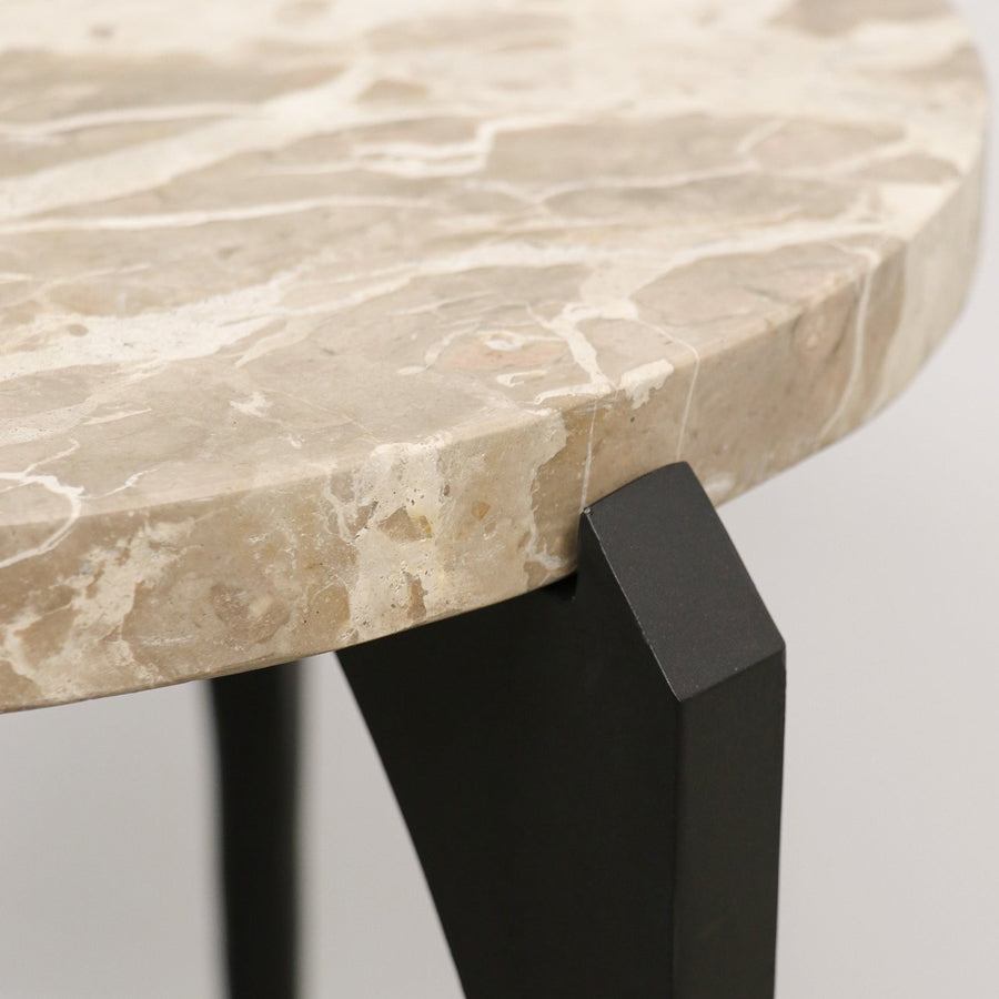 Ariana marble side table  beige