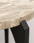 Ariana marble side table  beige