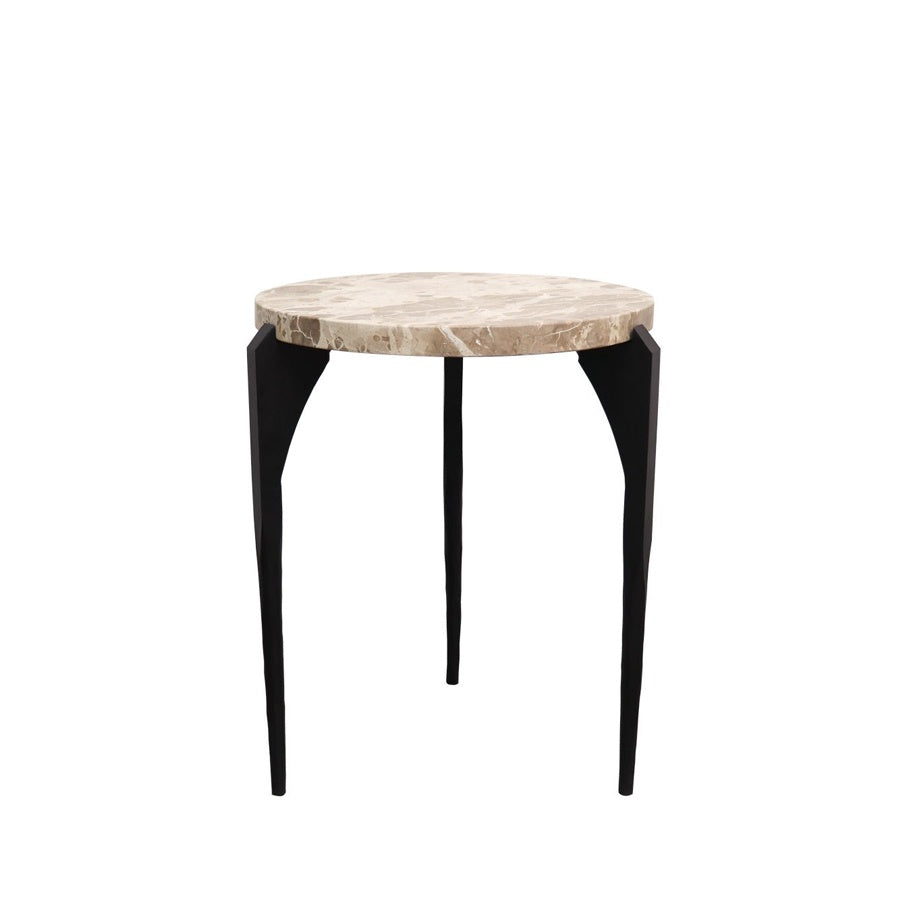 Ariana marble side table  beige