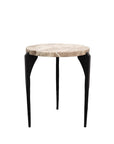 Ariana marble side table  beige