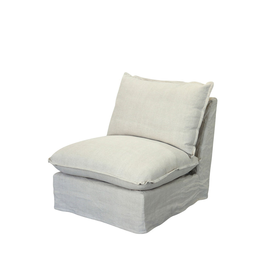 Miami modular sofa in salt &amp; pepper - Single seat