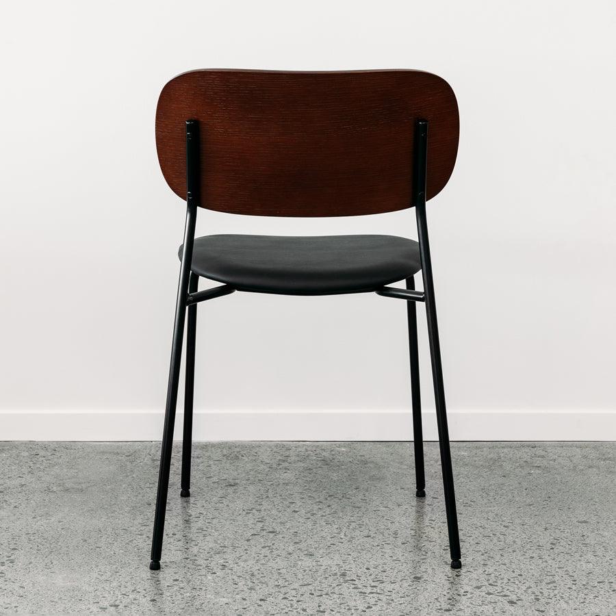 Gemini c38 dining chair in walnut