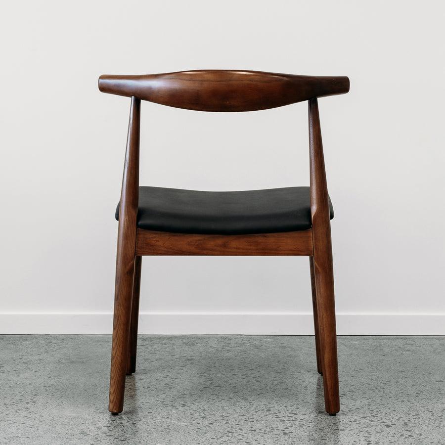 Gemini C30 dining chair in walnut