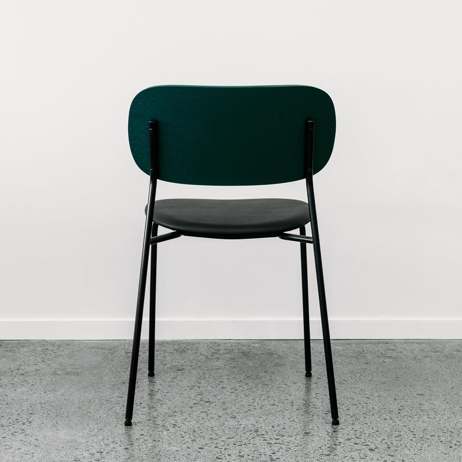 Gemini c38 dining chair in green 