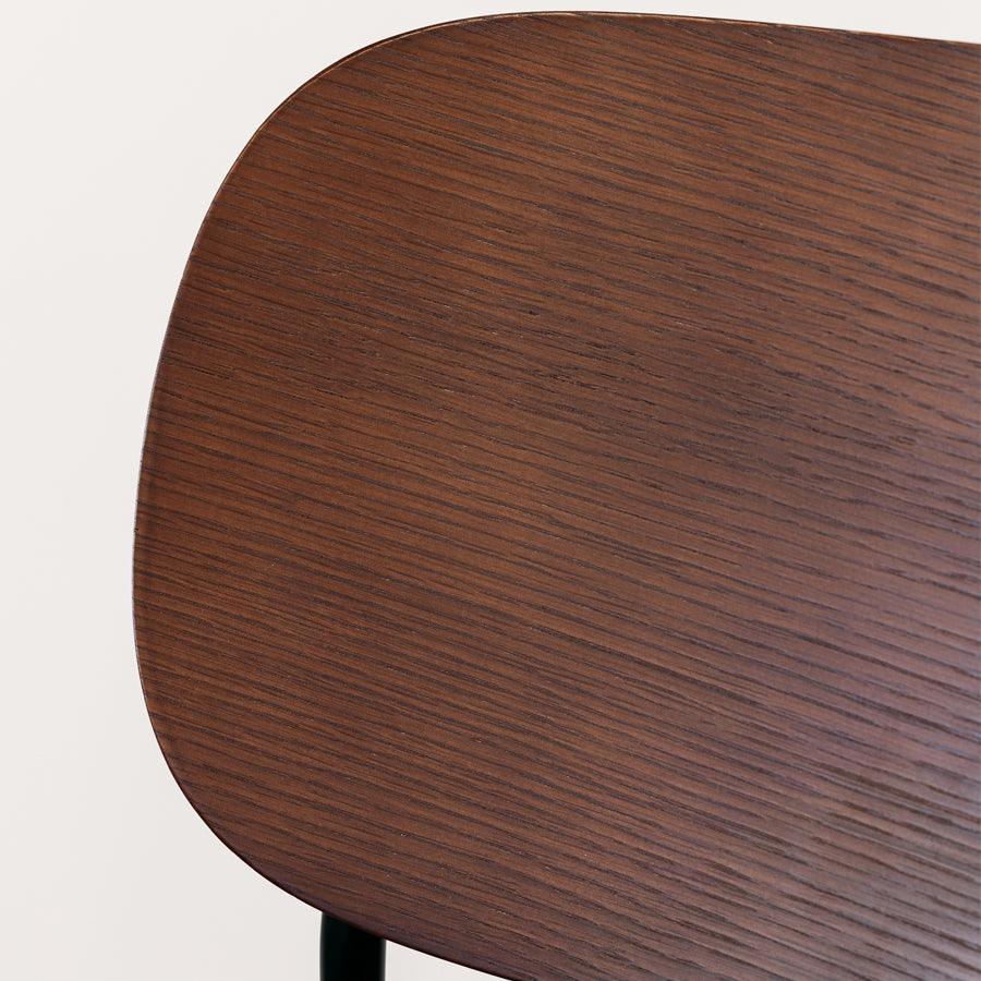 Gemini c38 dining chair in walnut