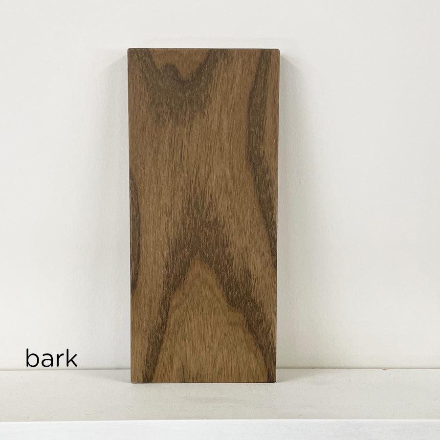 Ghost 1.2 2 drawer bedside - bark stain