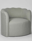 CAMILLE | scallop armchair - seafoam