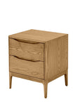 Ghost 2 drawer bedside - Clear