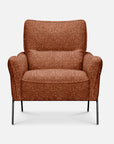 Vernon accent chair in rust