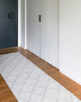 Dakota wool runner in silver birch