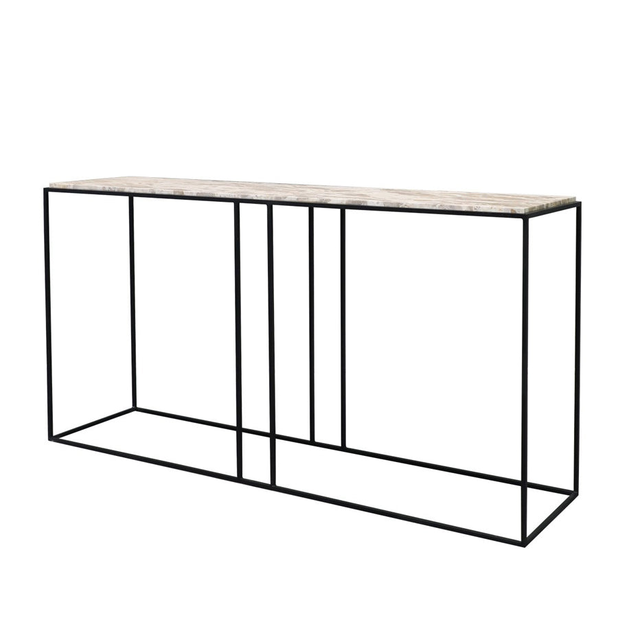 Dion marble console table beige