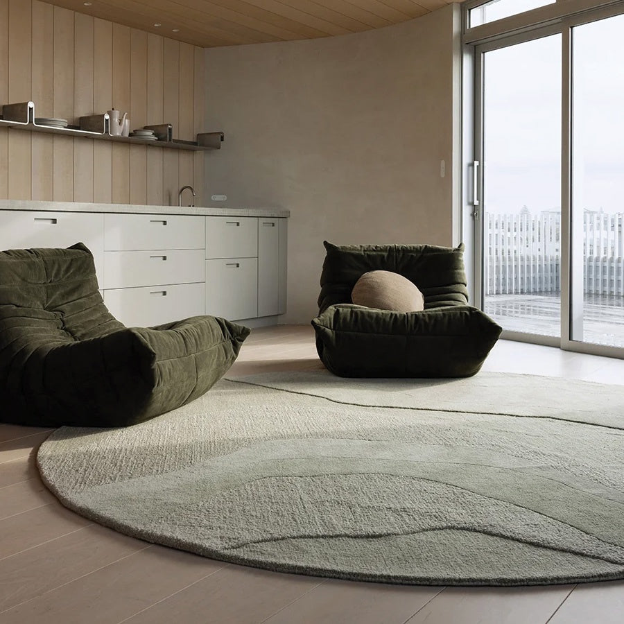 Edgewater Round Rug | Pistachio