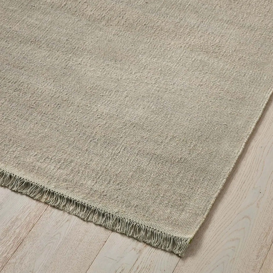 Emilio linen rug | Oyster