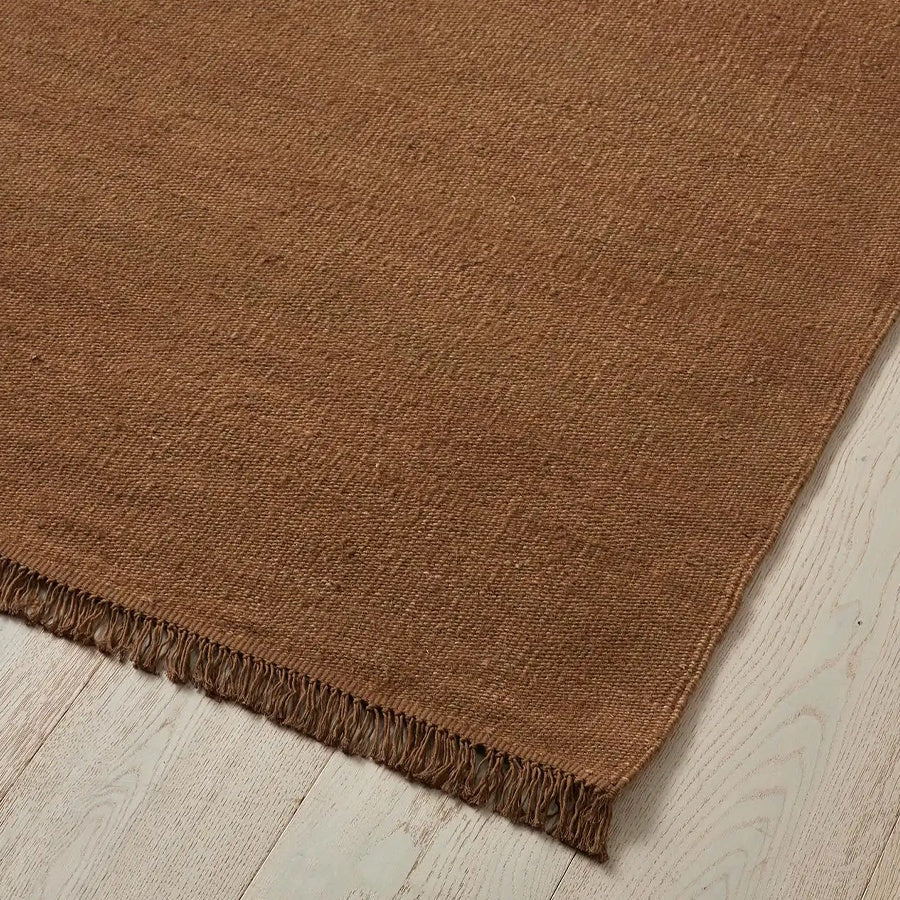 Emilio linen rug | Toffee