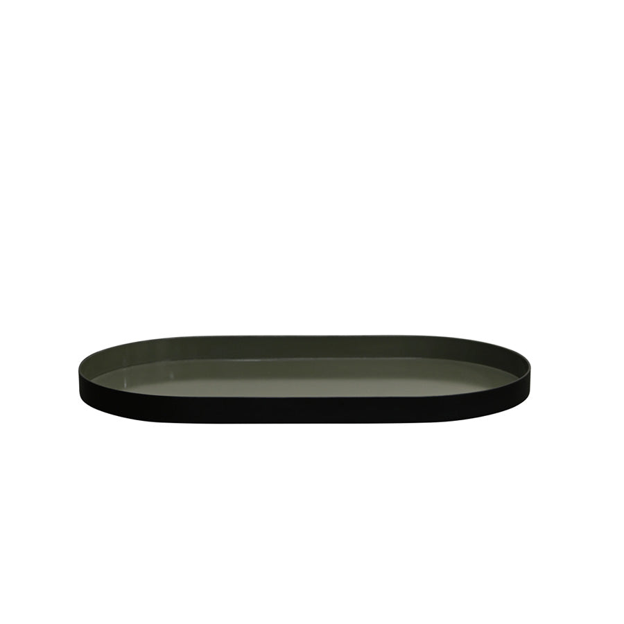 Felix Oval Serving Tray in Army Green
