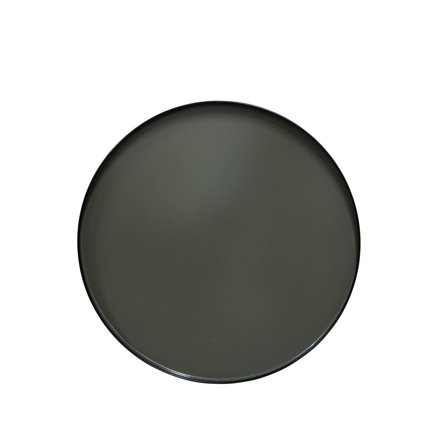 Felix Round Serving Tray in Army Green