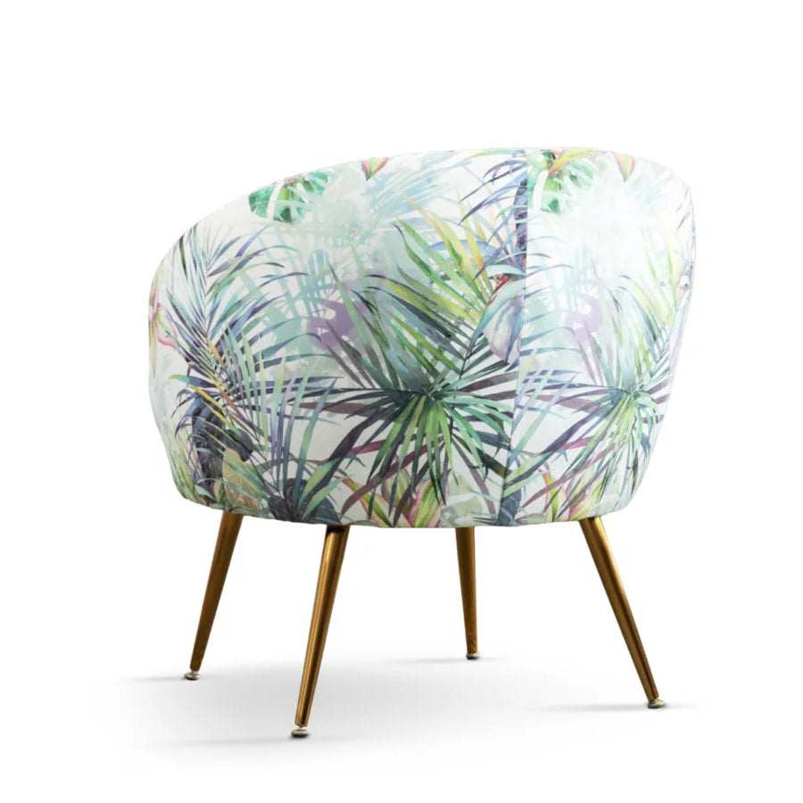 Coast accent chair in velvet