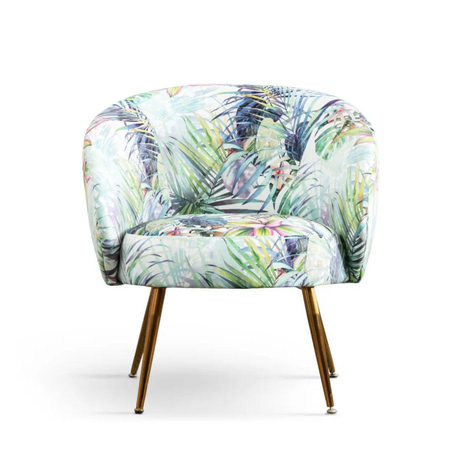Coast accent chair in velvet