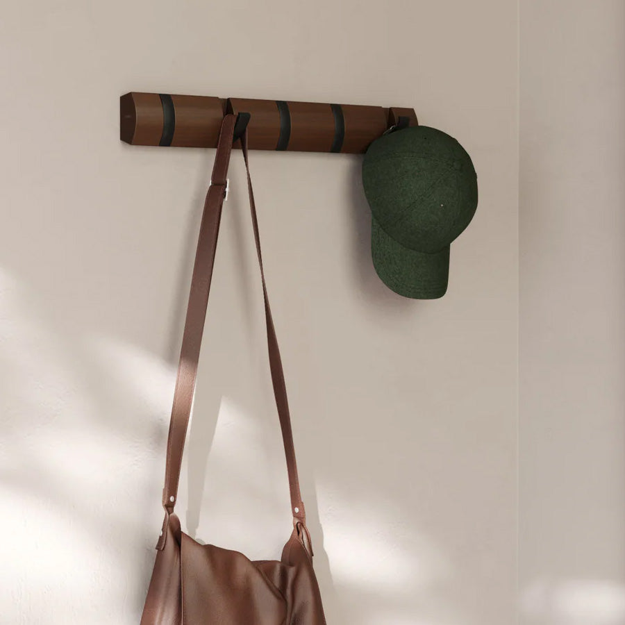 Umbra Flip Hook - Walnut