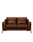 Gala sofa in deep brown leather