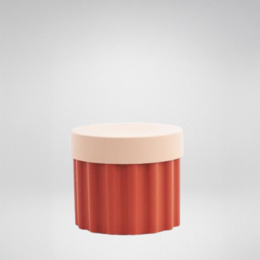 Harry storage stool in red 