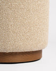 Hickory ottoman in beige