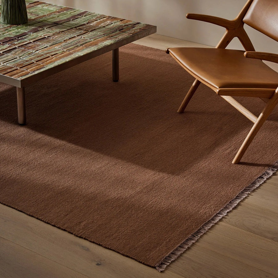 Jacqueline wool rug rosewood