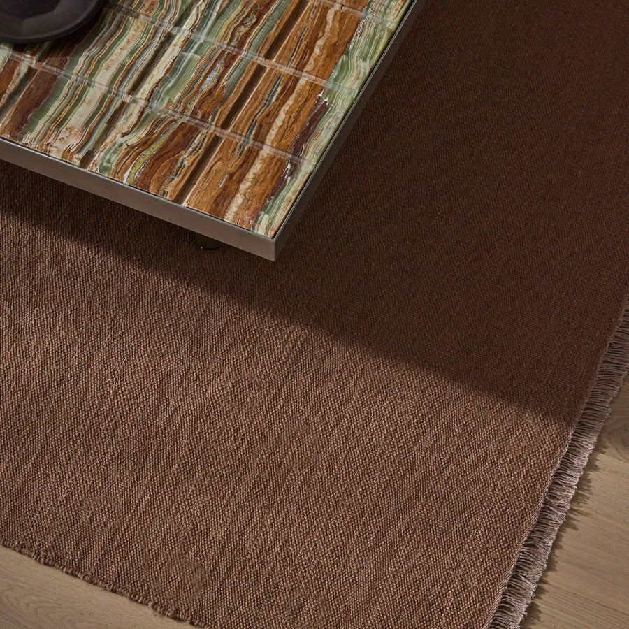 Jacqueline wool rug rosewood