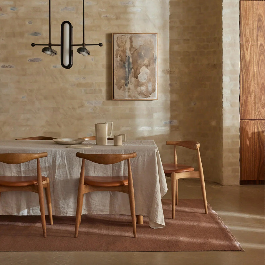 Jacqueline wool rug rosewood