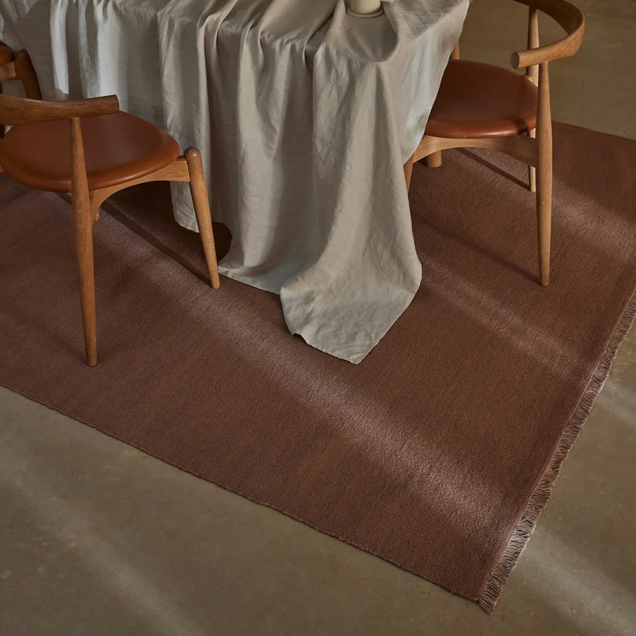 Jacqueline wool rug rosewood