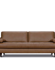 Khan sofa in carmel leather