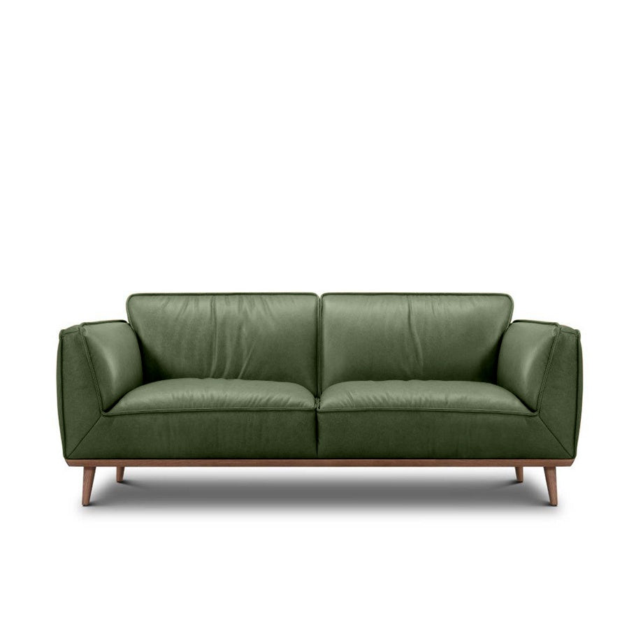 Laurel sofa green leather